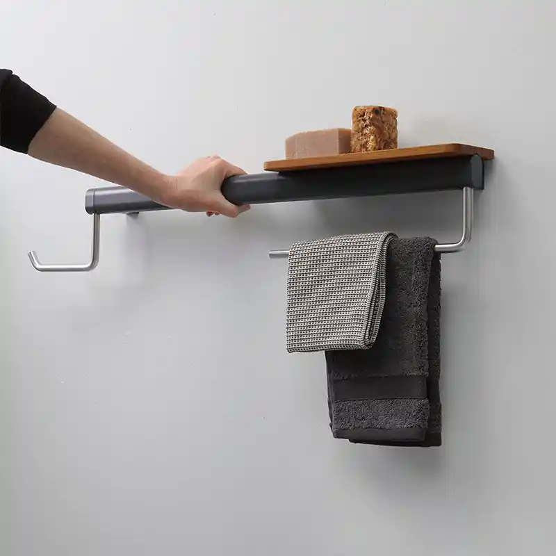 Poignée avec porte-serviettes et porte-rouleau de toilette Omnia Ponte Giulio