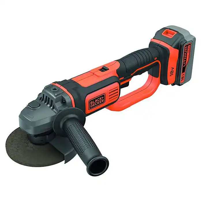 BLACK+DECKER Meuleuse d‘angle sans fil 18V 125mm avec 1 batterie BCG720M1-QW