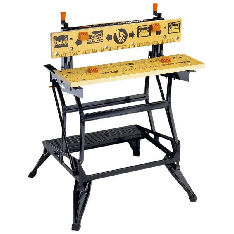 BLACK+DECKER Etabli-étau pliable grand format 74x54,1cm 2 hauteurs WM825-XJ