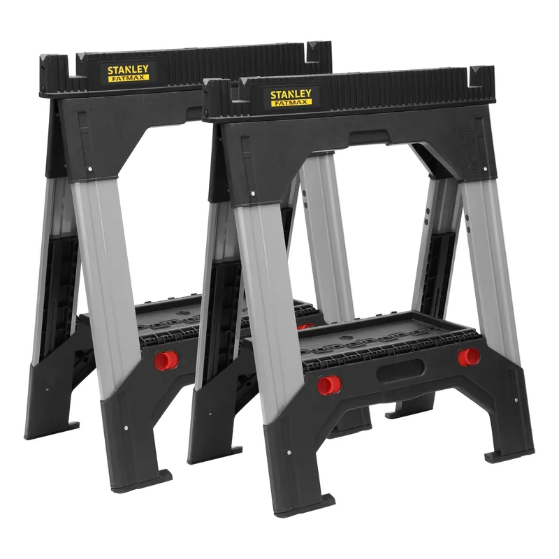 STANLEY FATMAX Lot de 2 tréteaux bi-matière ajustables 1-92-980