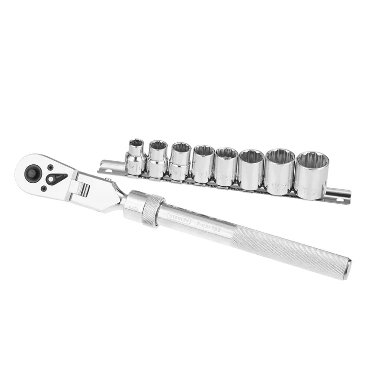 Douilles Microtough 3/8‘‘ - Jeu de 8 pièces + cliquet extensible STANLEY 0-94-609
