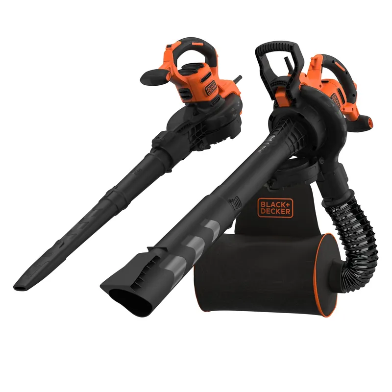 BLACK+DECKER Aspirateur souffleur broyeur 3000W avec sac de ramassage BEBLV300-QS