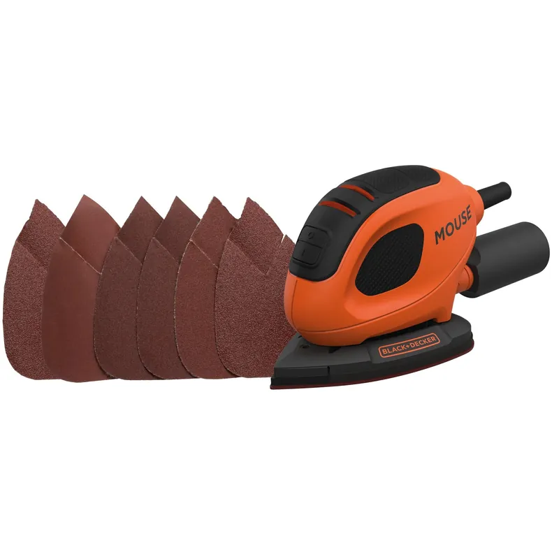 BLACK+DECKER Ponceuse mouse filaire 55W BEW230-QS