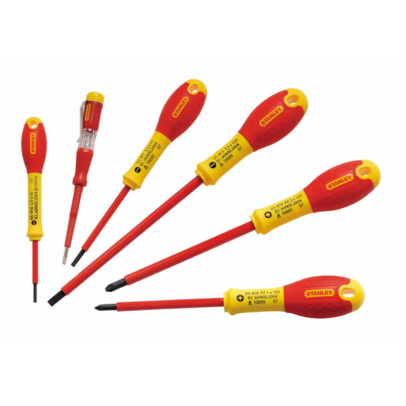 STANLEY FATMAX Jeu de 6 tournevis isolés 1000V électricien Pozi 0-65-443