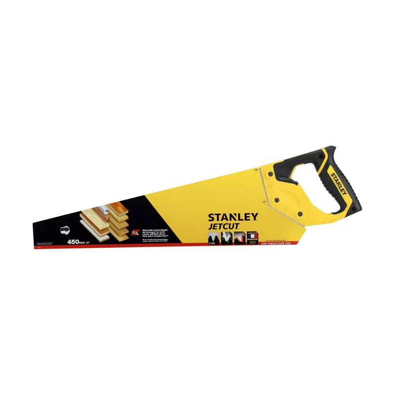STANLEY Scie égoïne 450mm denture JetCut -coupe fine 2-15-595