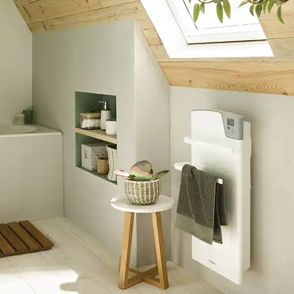 THERMOR Sèche-serviettes digital avec soufflerie MAJORQUE 1400W blanc