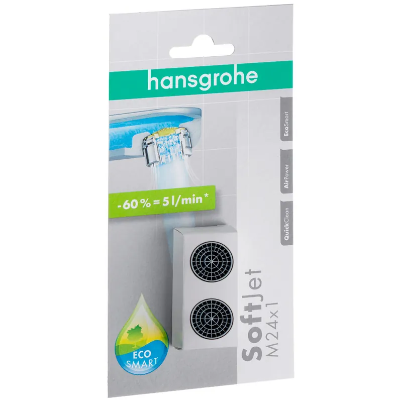 HANSGROHE 2 Mousseurs Softjet 5 l/min EcoSmart 13182000