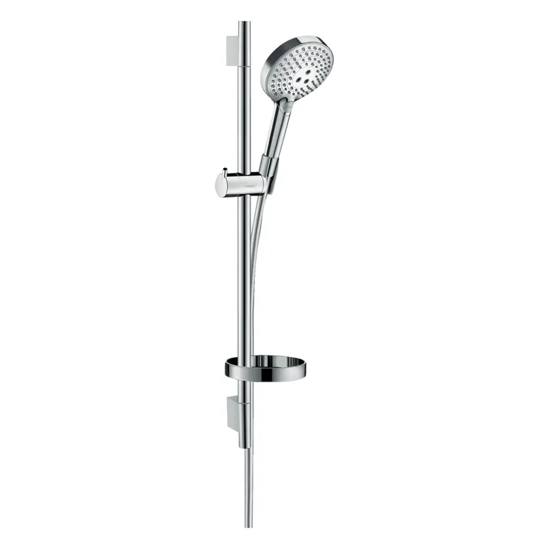 HANSGROHE Set de douche 120 3 jets Raindance Select S PowderRain avec barre Unica‘S Puro, flexible et porte-savon 27654000
