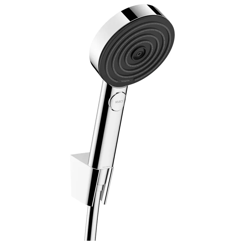 HANSGROHE Set de douche 105 3 jets Porter Pulsify Select S avec flexible et support mural