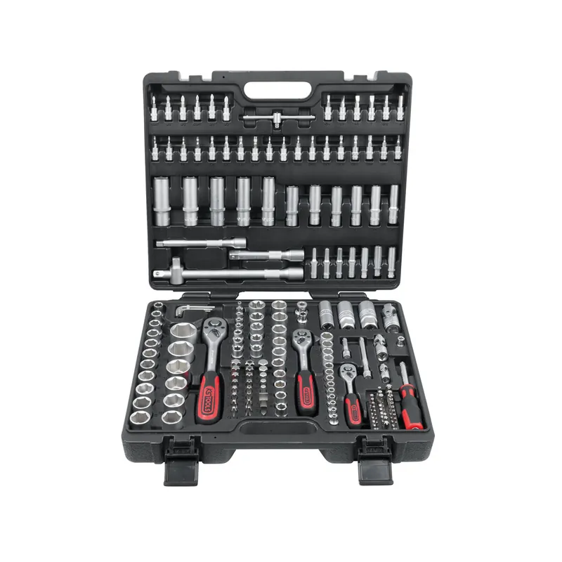 KS TOOLS Coffret de douilles 1/4‘‘ + 3/8‘‘ + 1/2‘‘ 179 pièces 917.0779