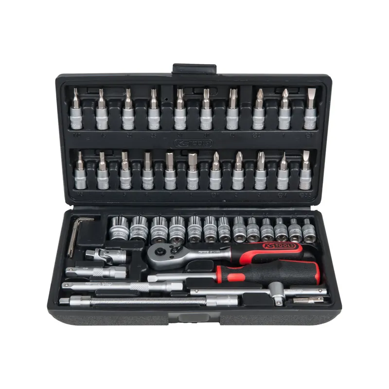 KS TOOLS Coffret de douilles et accessoires 1/4" 46 pièces 911.0646