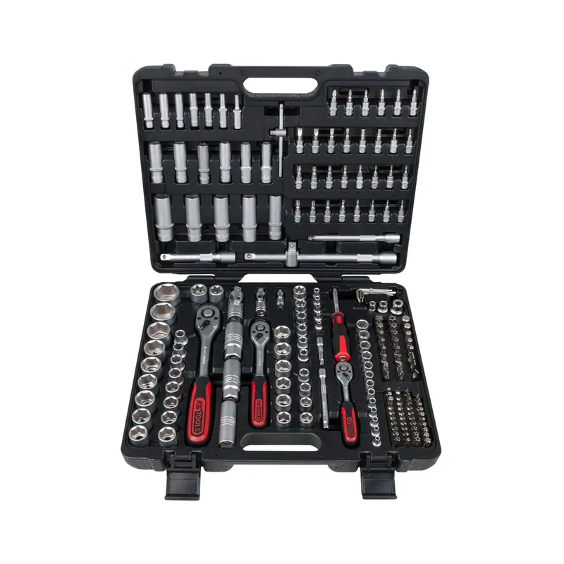 KS TOOLS Coffret de douilles et accessoires 1/4" + 3/8‘‘+ 1/2‘‘ 195 pièces 917.0795