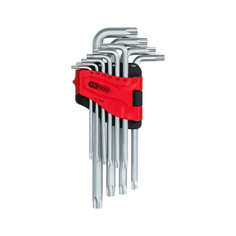 KS TOOLS Jeu de 10 clés mâles Torx coudées 151.4880