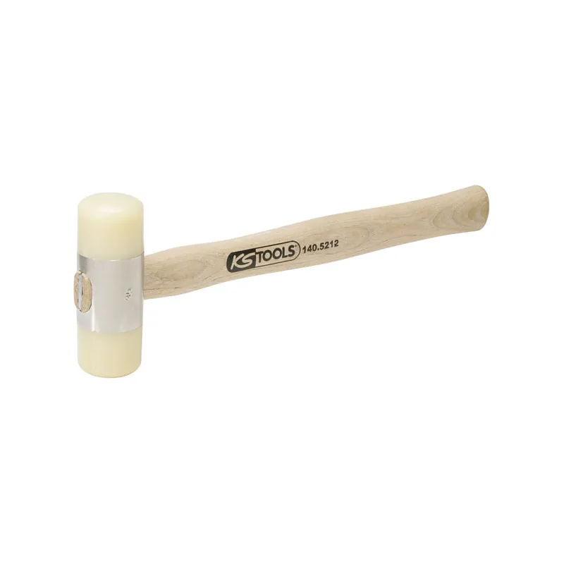 KS TOOLS Maillet à embout nylon 200g tête 35mm avec manche frêne galbé 140.5212
