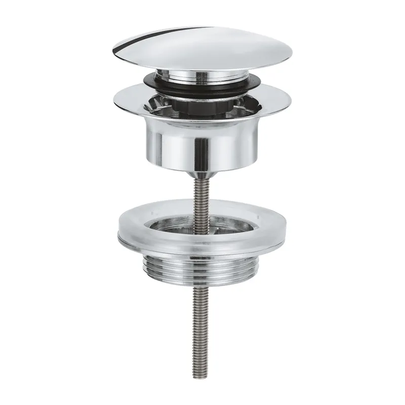 GROHE Bonde clic-clac pour lavabo avec trop plein chromé 65807000