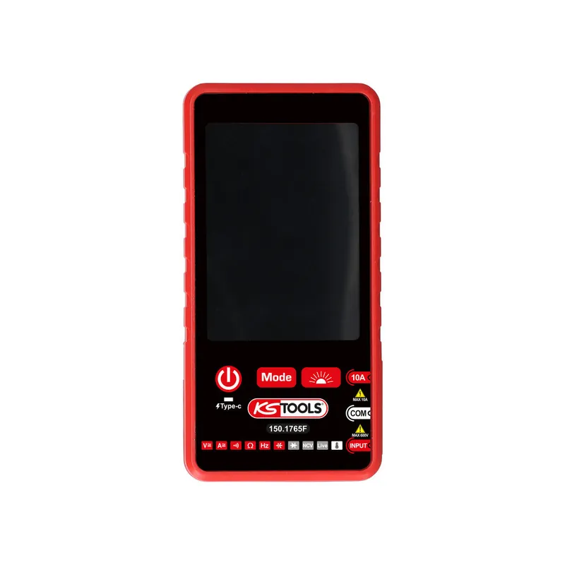 KS TOOLS Multimètre digital rechargeable True RMS avec housse de transport 150.1765F