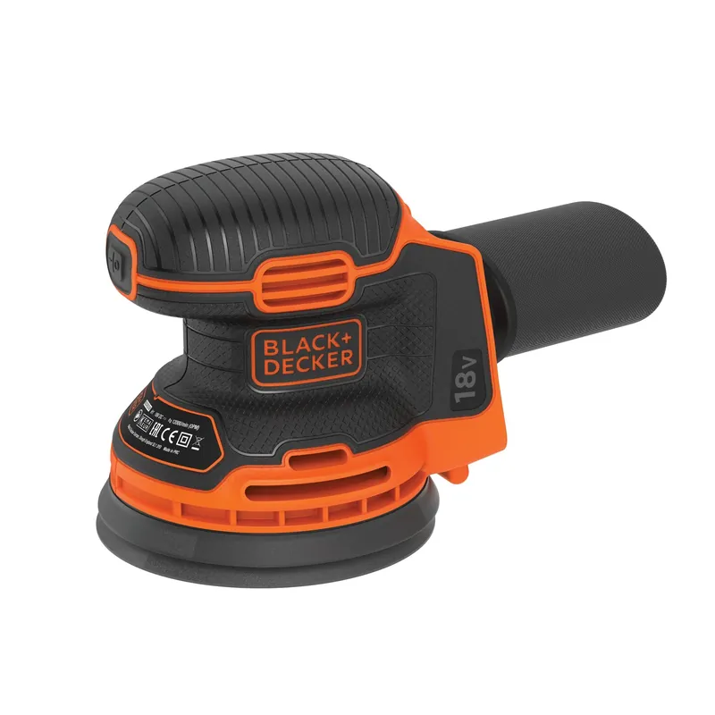 BLACK+DECKER Ponceuse excentrique sans fil 18V sans batterie BDCROS18N-XJ