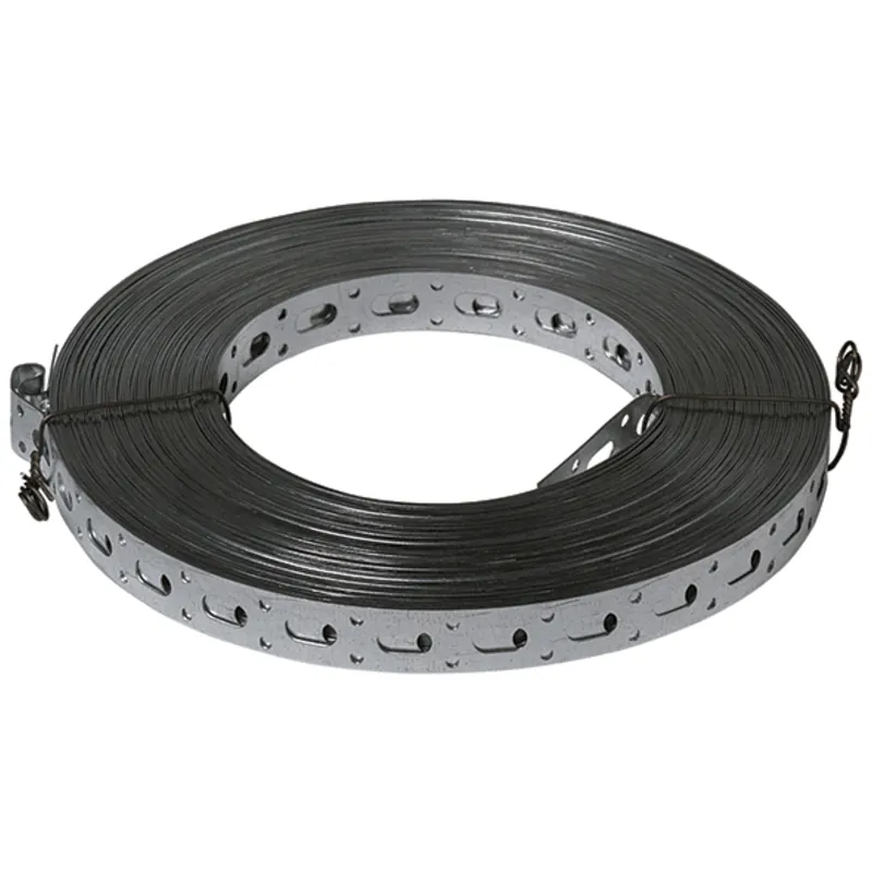 Bande à trous 17mm rouleau 25m pour fixation des réseaux de ventilation