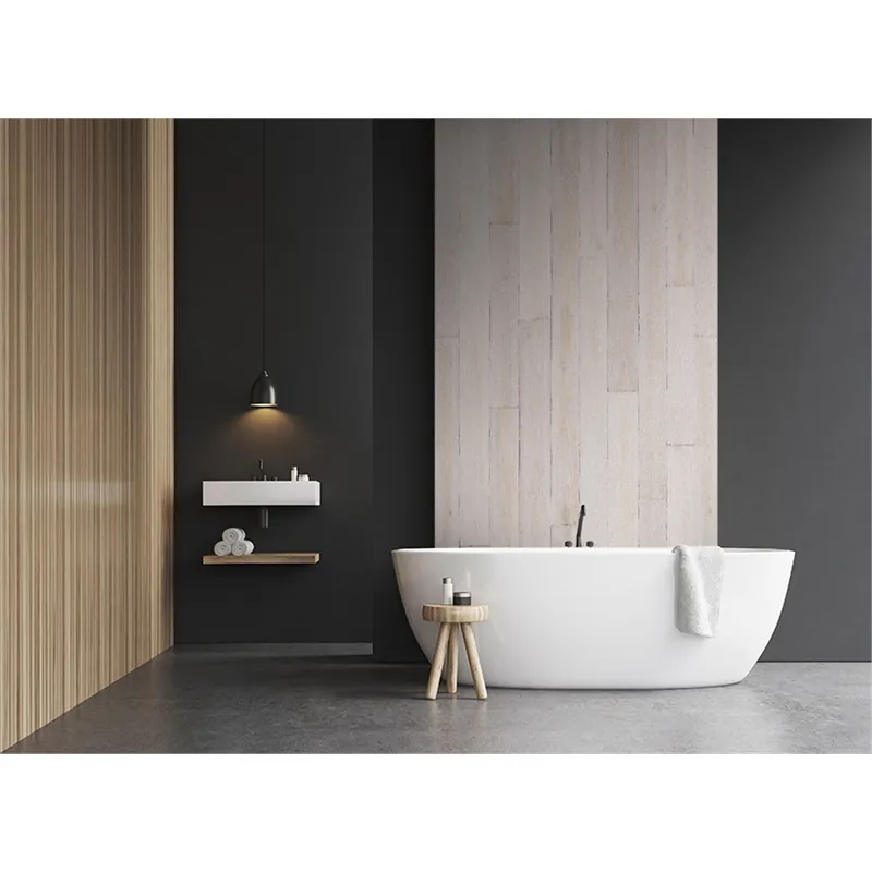 Panneau mural douche VIPANEL - Bois peint naturel - Finition - Finition mat