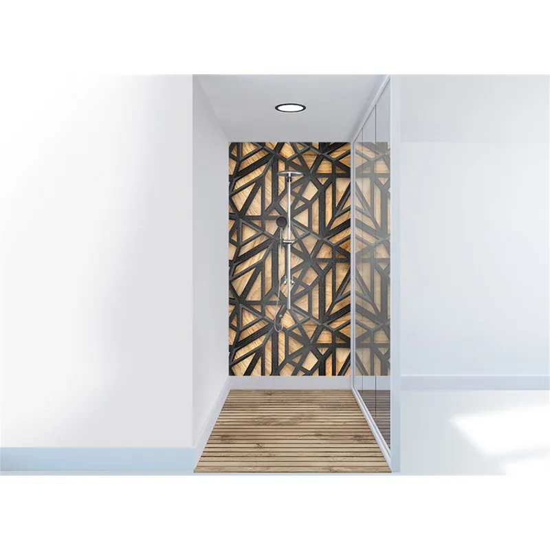Panneau mural douche VIPANEL - Bois treillis - Finition - Finition mat