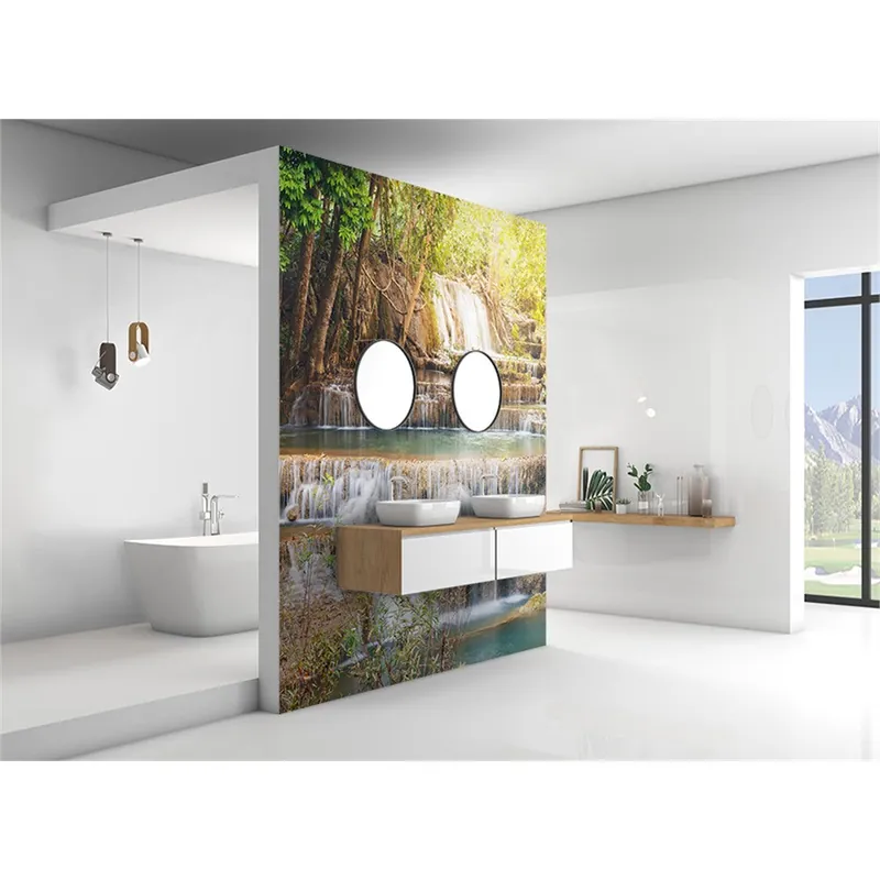 Panneau mural douche VIPANEL - Inspiration nature chute eau 2 - Finition - Finition brillant