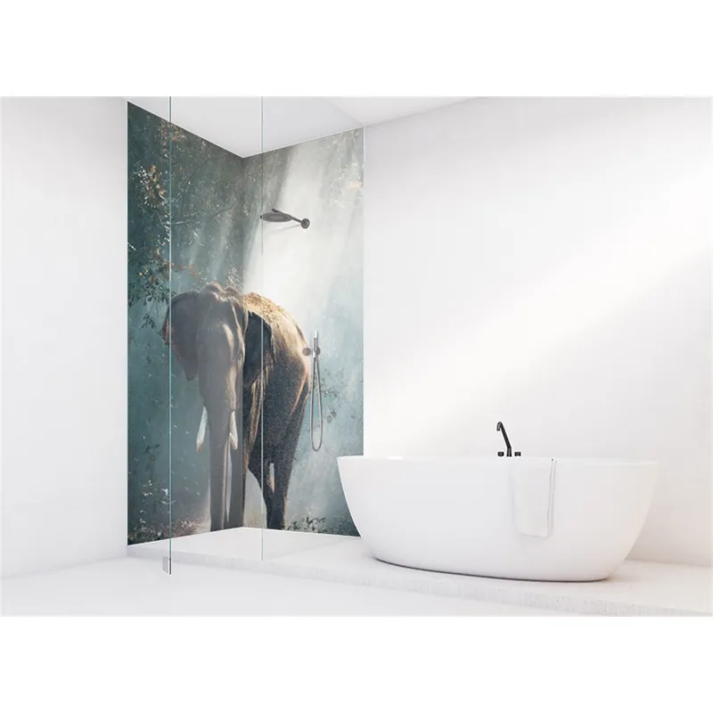 Panneau mural douche VIPANEL - Inspiration nature Éléphant - Finition brillant