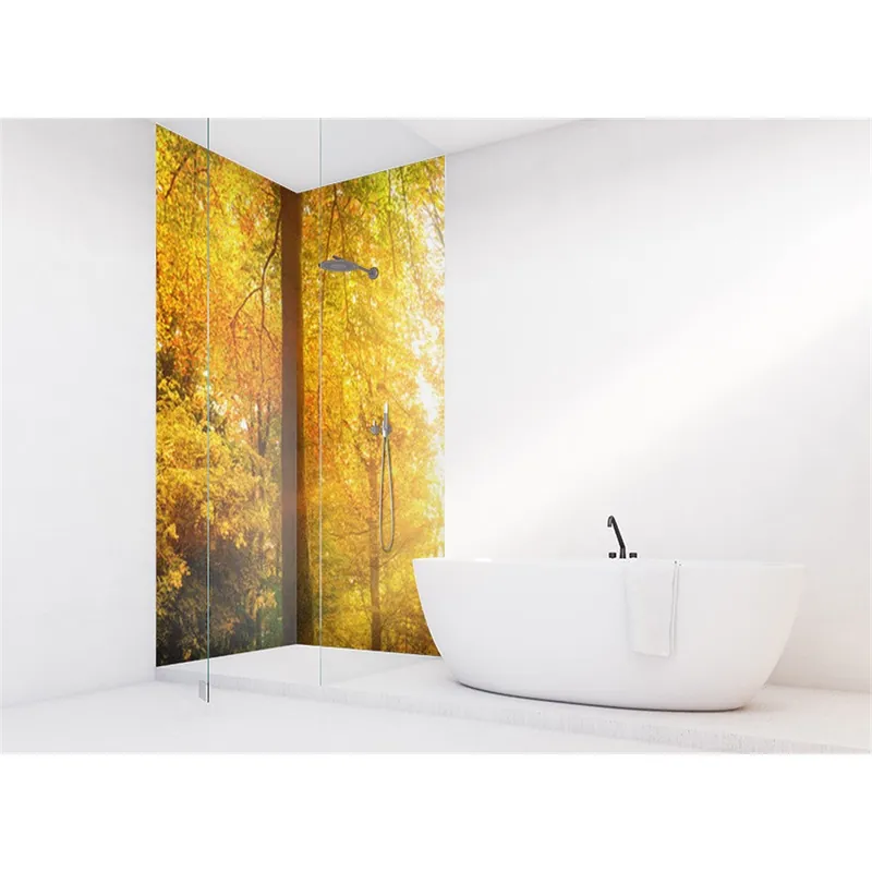 Panneau mural douche VIPANEL - Inspiration nature Forêt d‘Automne - Finition brillant