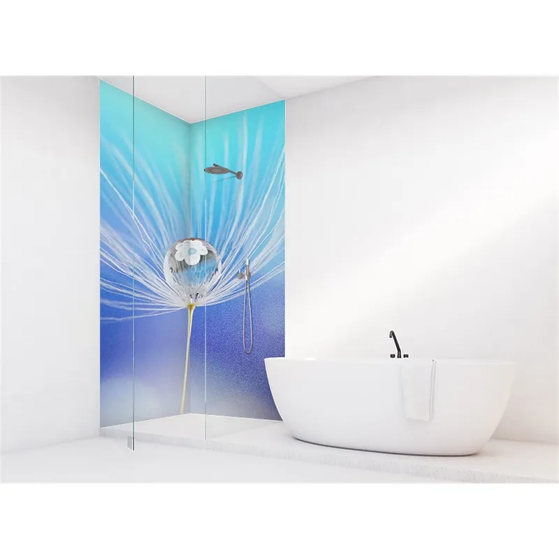 Panneau mural douche VIPANEL - Inspiration nature Goutte d‘eau - Finition brillant