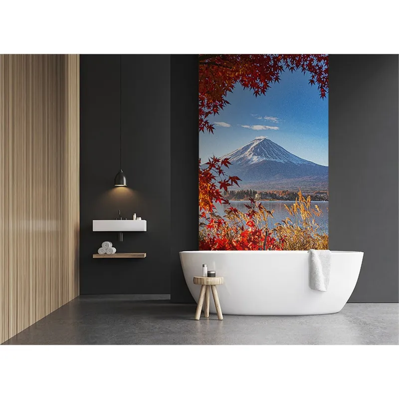 Panneau mural douche VIPANEL - Inspiration nature Mont Fuji - Finition brillant