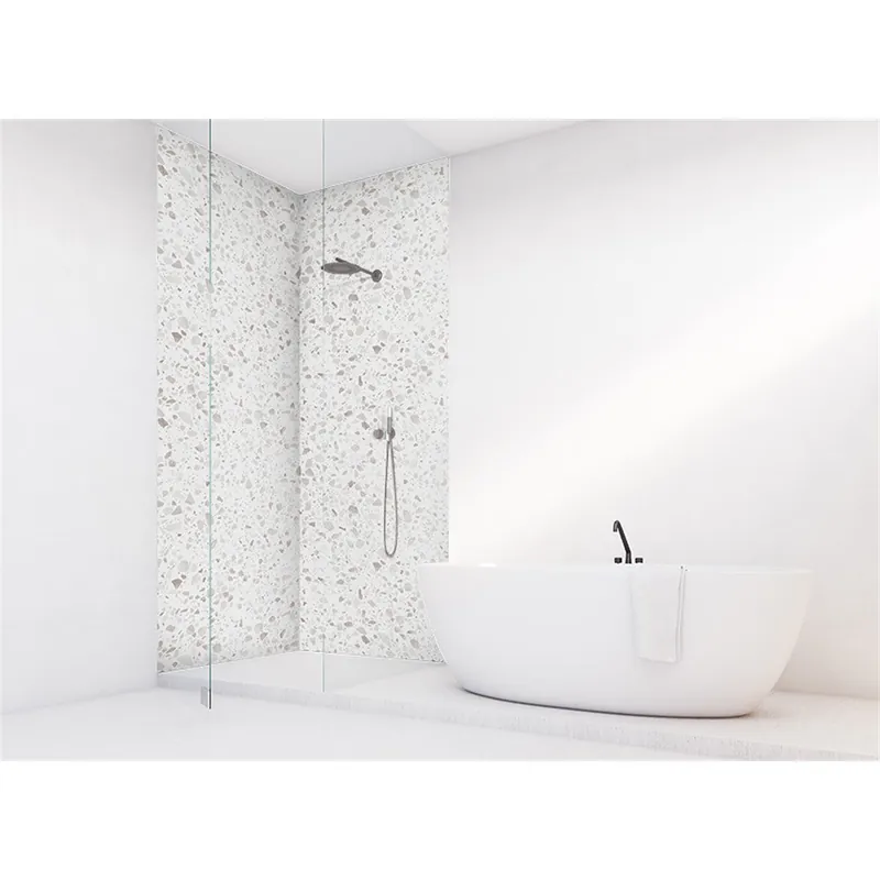 Panneau mural douche VIPANEL - Pierre Terrazzo - Finition mat