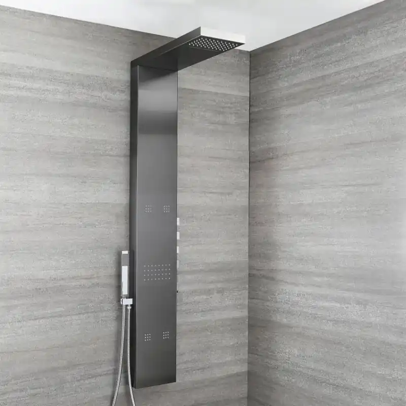 Colonne de douche thermostatique – Gris métallisé – Select