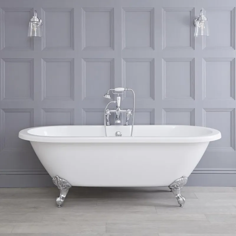 Baignoire îlot rétro - 178 x 82,5 cm - Choix de pieds - Legend