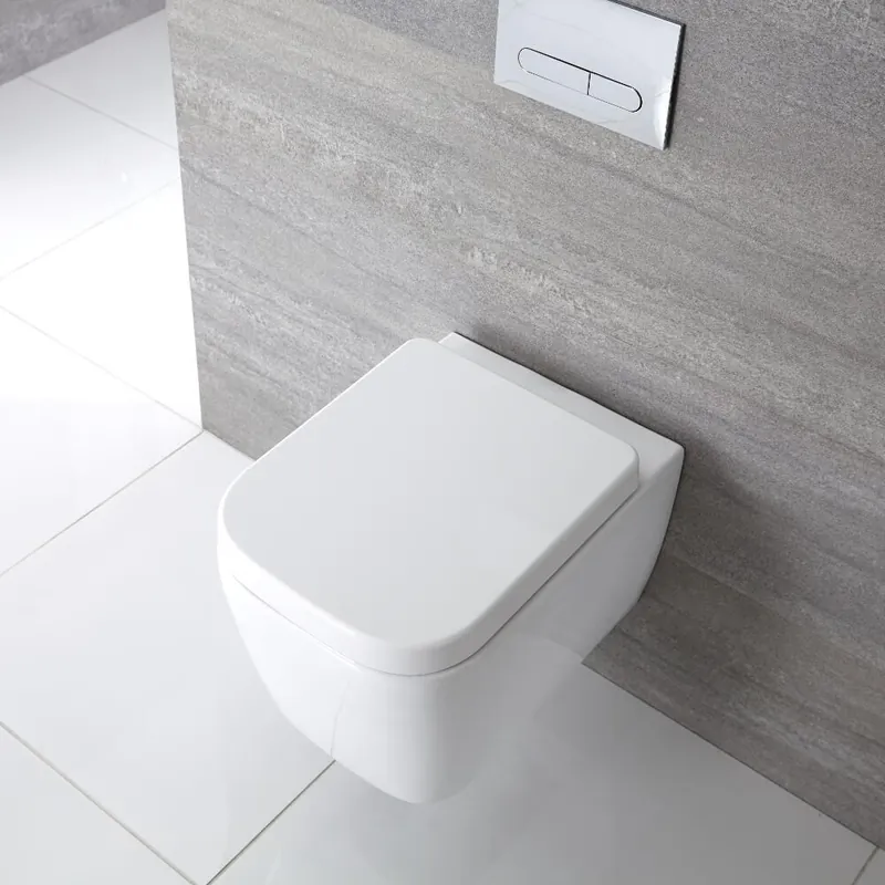 Cuvette WC suspendu moderne – Blanc - Milton