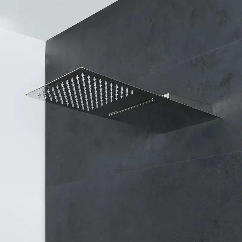 Pommeau de douche cascade – Chromé – 2 fonctions - Kubix