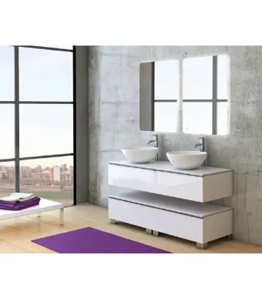 Meuble Suspendu Salle de Bain Duo 140