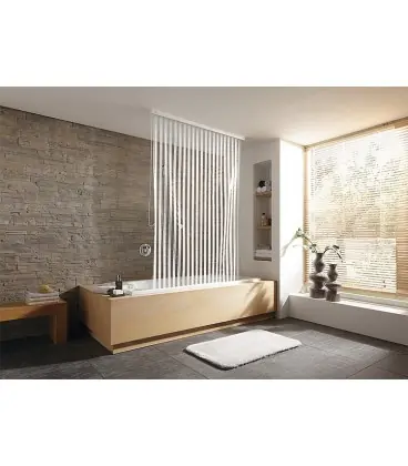 Rideau de douche roulant design