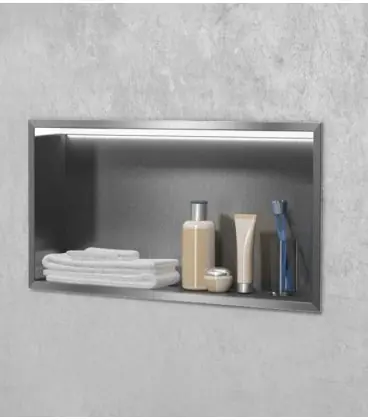 Niche à encastrer ouverte avec éclairage led