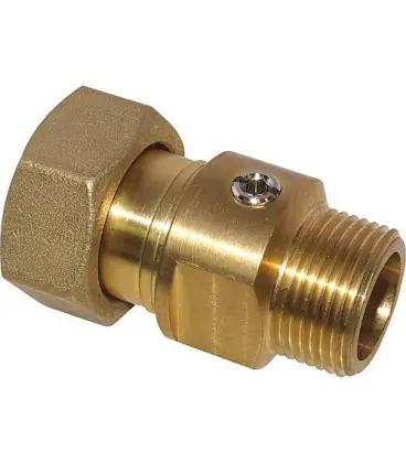Vanne d‘obturation boisseau spherique Easyflow DN20 3/4" filetage male DN25 1" ecrou