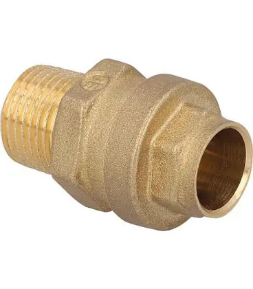 Transistion a enficher male DN15(1/2") x 20mm, pour tue Fusio, détachable