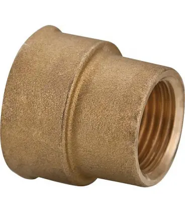 Manchon de reduction en laiton 1"x 3/4" femelle x femelle raccord fileté