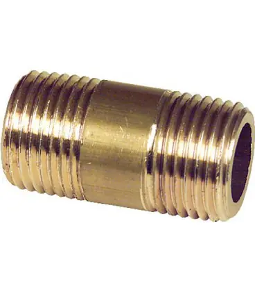 nipple double laiton 1"x13