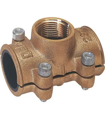 Collier de centrage en laiton 18mm x 1/2" selon DIN 1786 pour eau PN 10 jusqu‘a 90°C