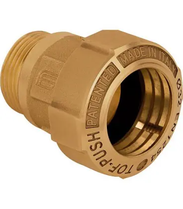 Raccord a vis avec filet male type 861 - 3/4"x25mm ne convient pas pour le gaz
