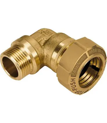 Raccord coude a vis avec filet male type 867 3/4"x25mm ne convient pas pour le gaz