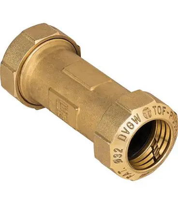 Manchon de reparation 32mm laiton pour tube PE certifie DVGW
