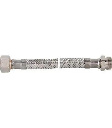 Flexible tresse inox special DVGW 3/8" femelle x male Lg 500 mm