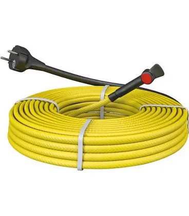 Cable antigel pour tube metal pret a l‘emploi avec thermostat 14 m - 140W