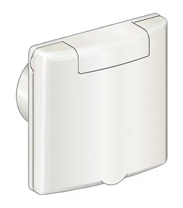 Prise d´aspiration QUADRA, blanc signal - RAL 9003