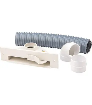 Buse à socle fixe avec kit d´installation, en plastique blanc