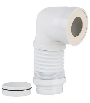 Pipe WC coudée extensible